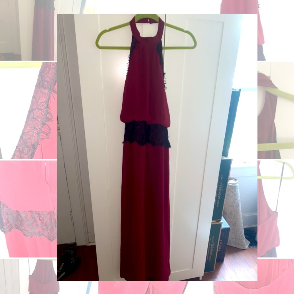 Forever21 halter dress with lace